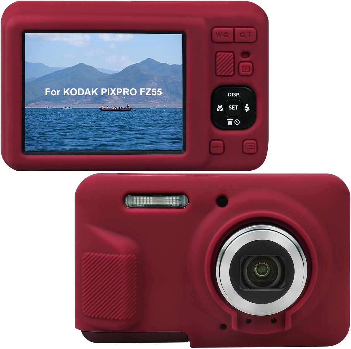 Beschermcase voor KODAK PIXPRO FZ55 - Zacht siliconen - Verwijderbare lenskap - Ideale bescherming - ShopVlot