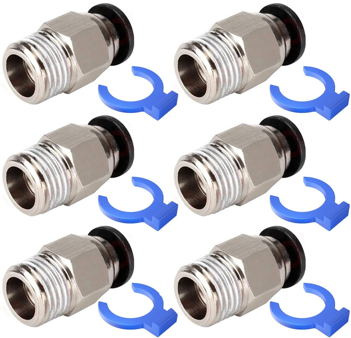 Solidchoice - Pneumatische Snelkoppelingen voor 3D-printer - 6 Stuks