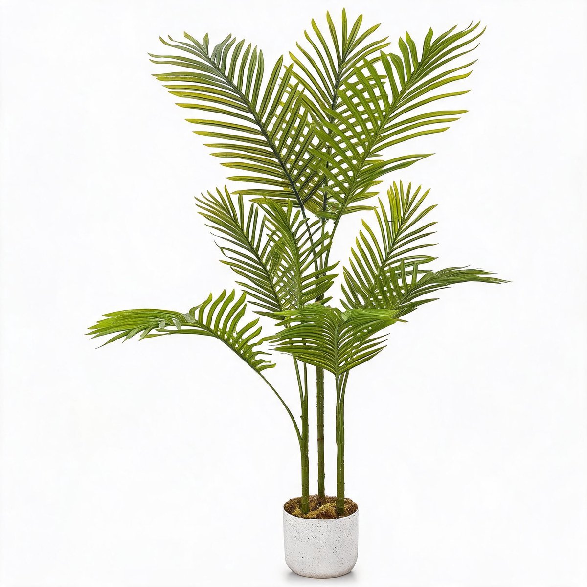 Triumpunpre - Kunst Tropische Palm - 105cm, duurzame hoogdichte PEVA, vormbaar gebladerte met stabiele pot voor zakelijk binnen en overdekt buiten