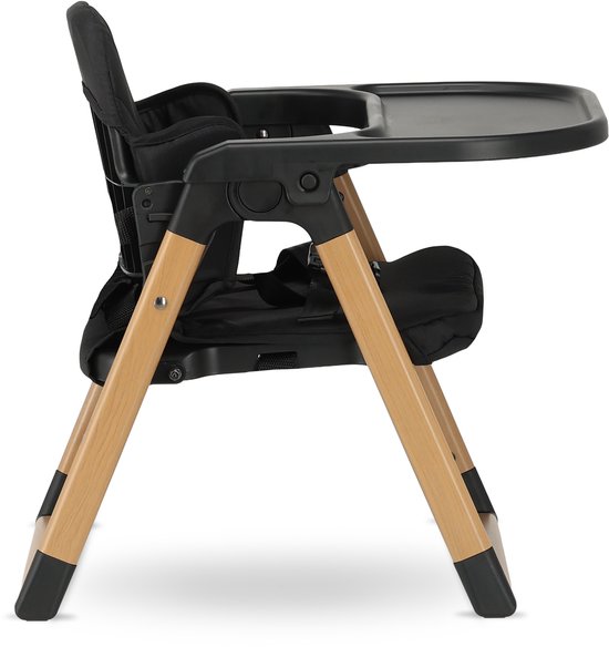 Deryan Booster Stoelverhoger S - Zwart/Hout van Deryan — afbeelding 5