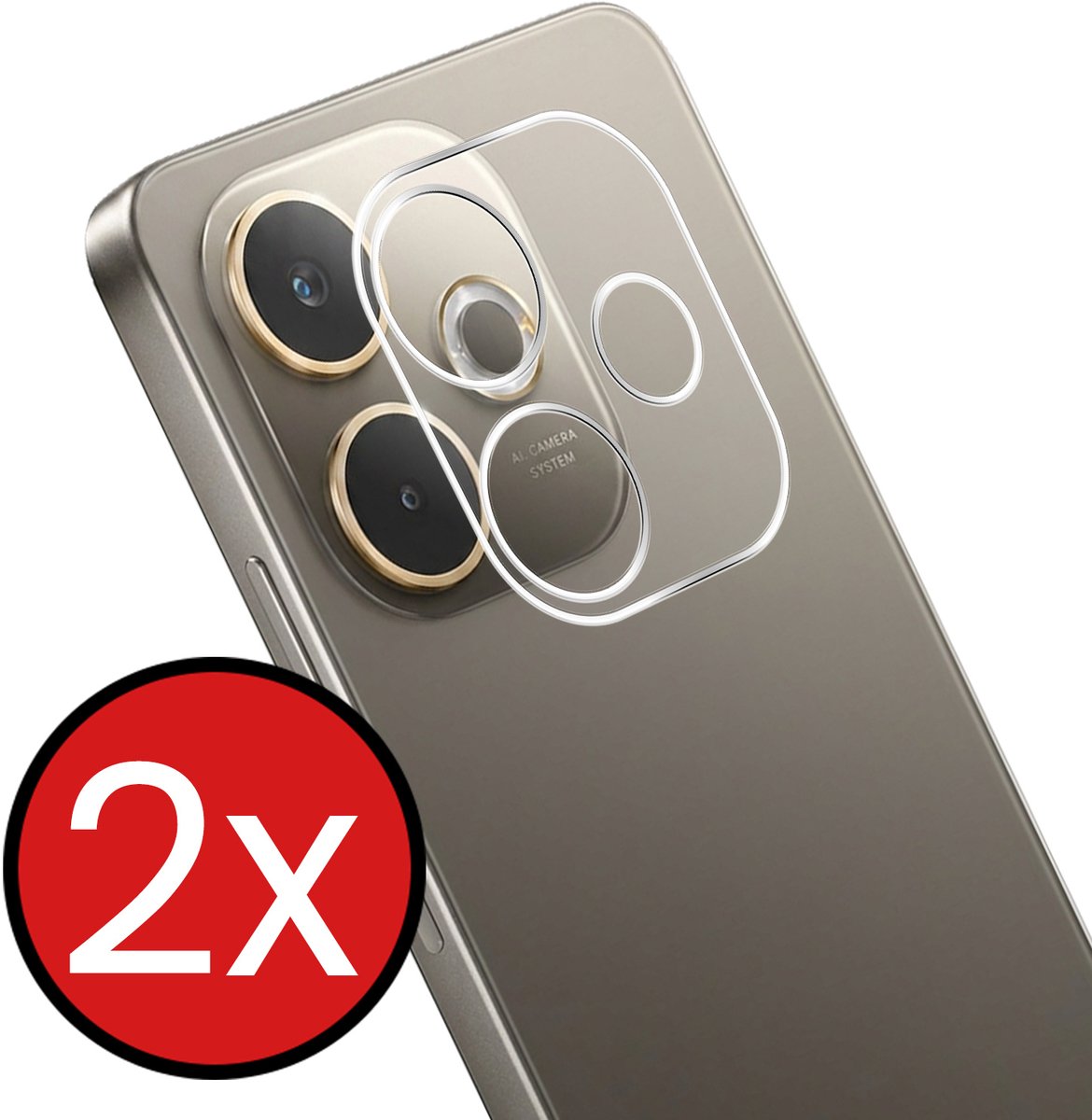 Camera Lens Protector - 2 Stuks - Geschikt voor OPPO A5 Pro - Camera Screenprotector - Beschermglas - Gehard Glas - Tempered Glass - Screen Protector
