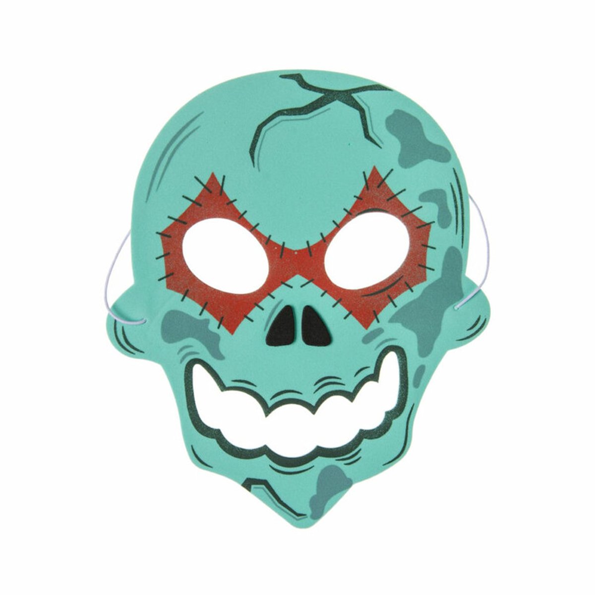 Halloween maskers set van 6 – enge foam maskers – verkleedmaskers Halloween – griezelmaskers – kinderfeestje