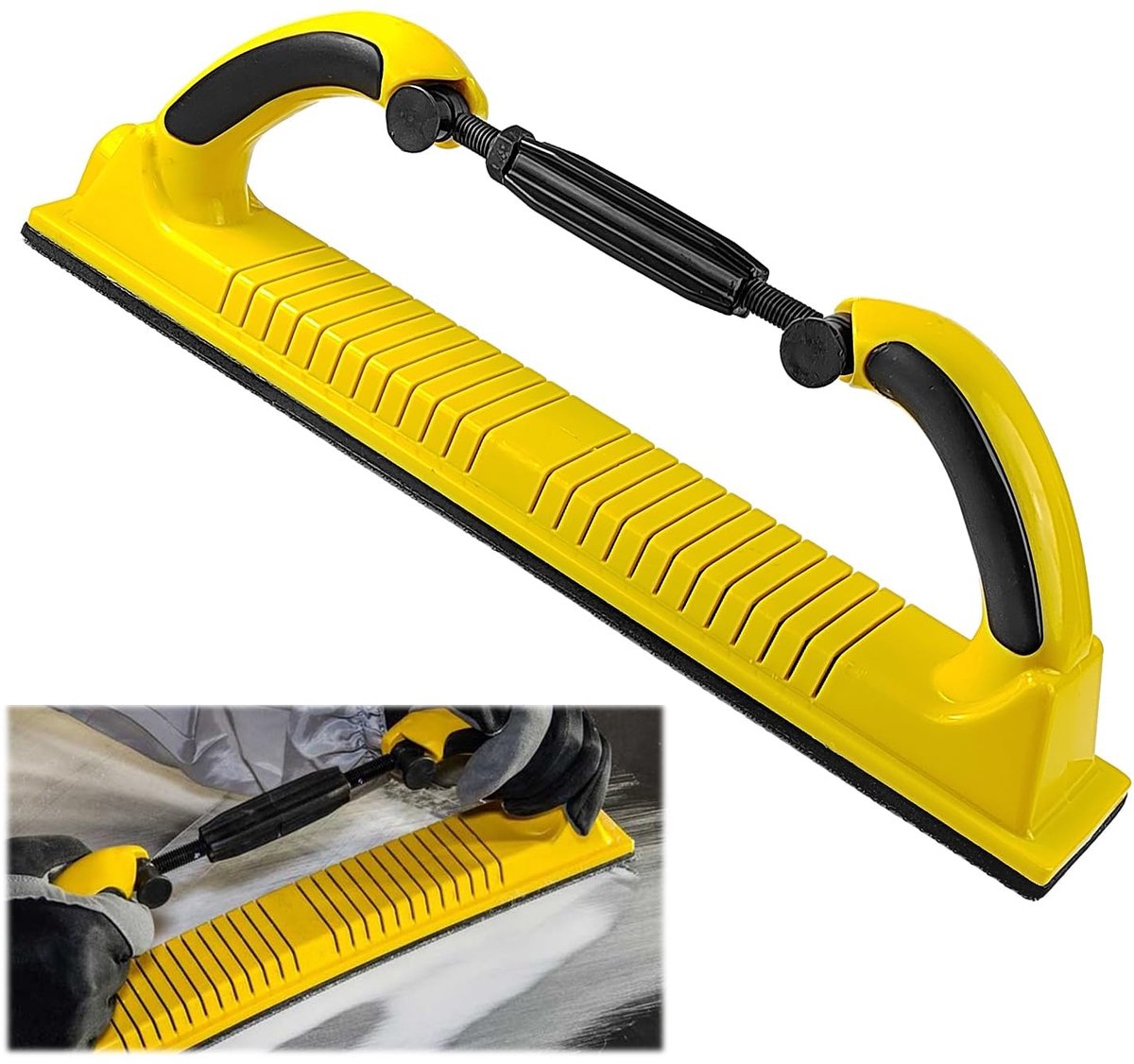 Professioneel Schuurblok 70 x 400 mm - Handmatige Schuurtool met Schuurpapier - Wand Schuurblok voor Schuren, Slijpen & Polijsten - Schuurhouder voor Muren, Hout, Metaal & Renovatieklussen