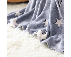 Knuffeldeken die in het donker licht op - Comfortabele en zachte woondeken voor bed - bank en sofa - Lichtgevende deken voor kinderen en volwassenen (100 x 150 cm - 39 - 3" x 59")