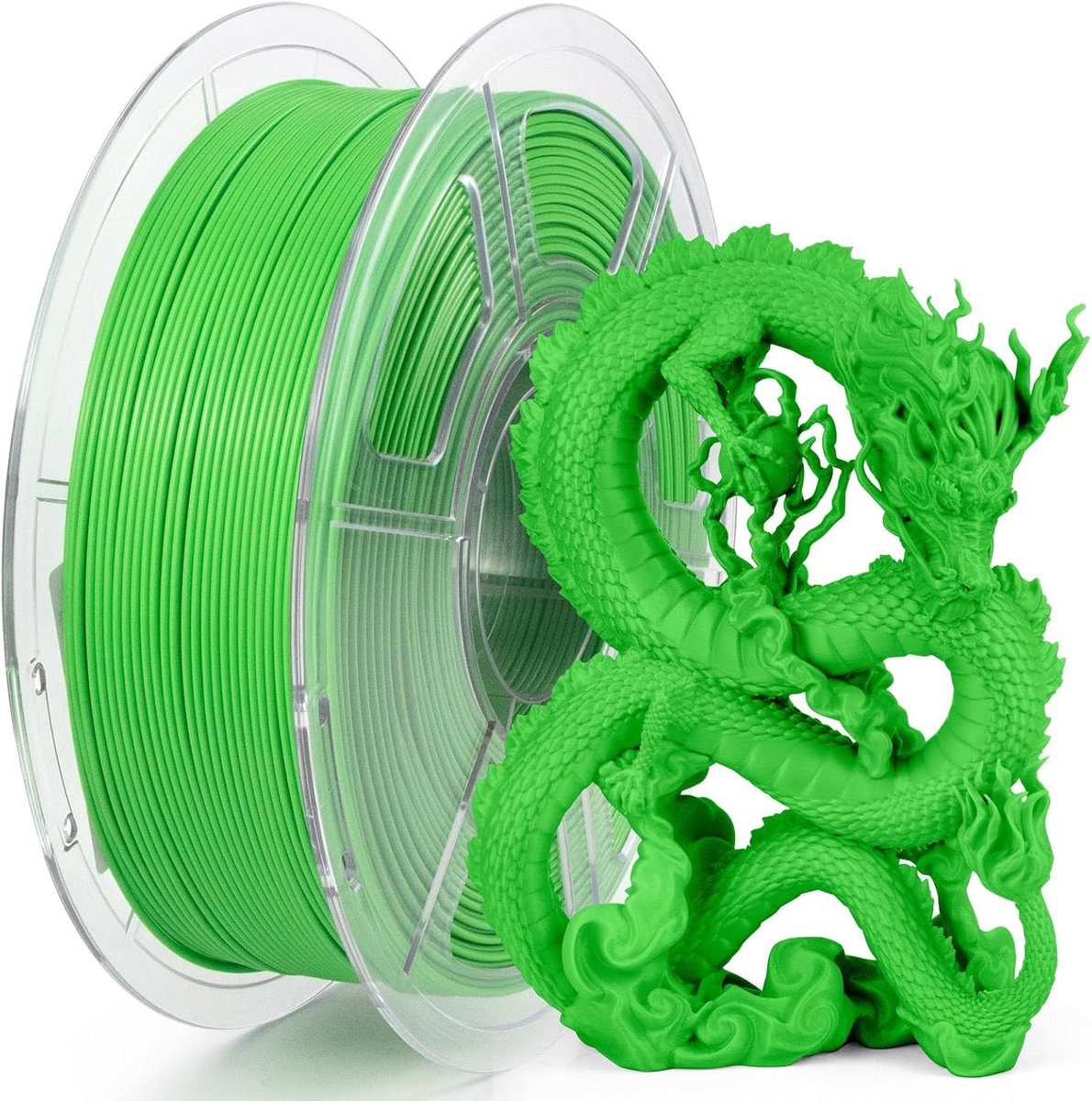 High Speed Filament 1 - 75 PLA - Hyper PLA-filament 1 - 75 - 3D-printerfilament geschikt voor snel printen - ondersteunt printsnelheid 0-600 mm - s (groen)
