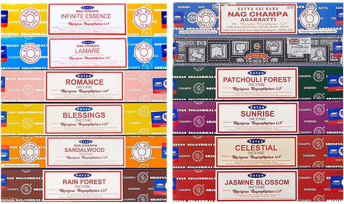 Solidchoice - Natuurlijke Wierookstokjes Oosters Assortiment 180 g
