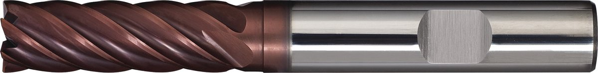 Schaftfrees D.12mm Inzet-L.45mm VHM TiAlN 35-38Grad HB Z.6 extra.lang TECWERK