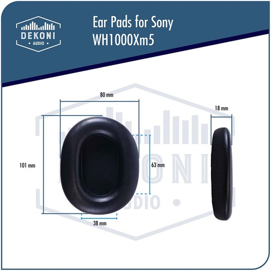 Dekoni Audio Earpads for Sony WH-1000XM5 (Choice Suède) — afbeelding 4