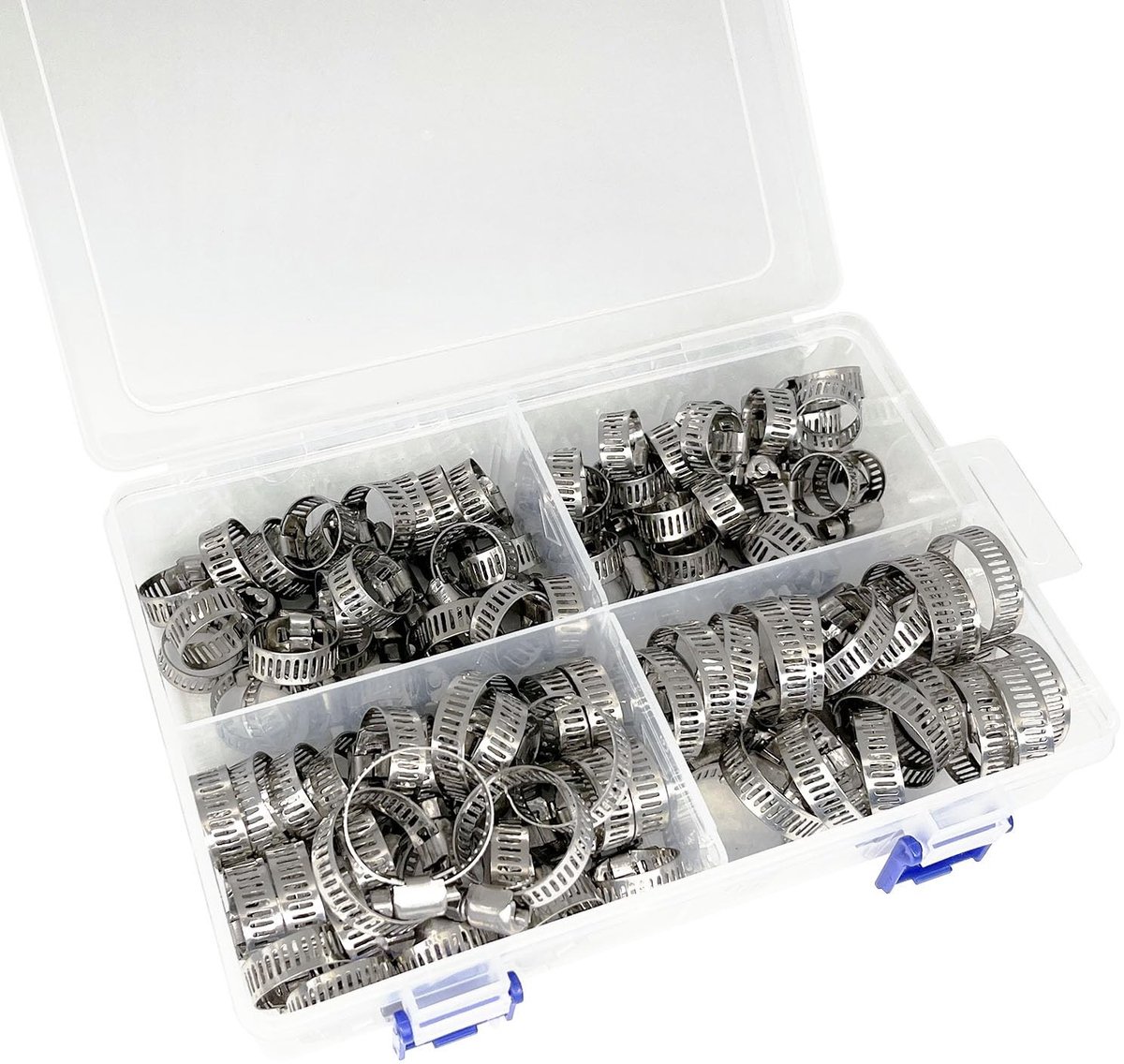 Solidchoice - Assortiment van 100 Roestvrij Stalen Slangklemmen