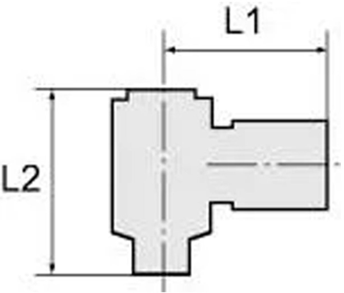 Riegler L-steekschroefkoppeling Blauwe Serie AG G 1/2″ SW 24 mm m. O-ring draaib. cyl. 8 mm - 109276