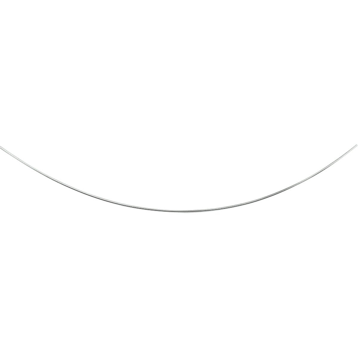 925 Sterling Zilveren Omega Collier Dames – 42 cm – 1 mm – Soepele Gepolijste Halsketting