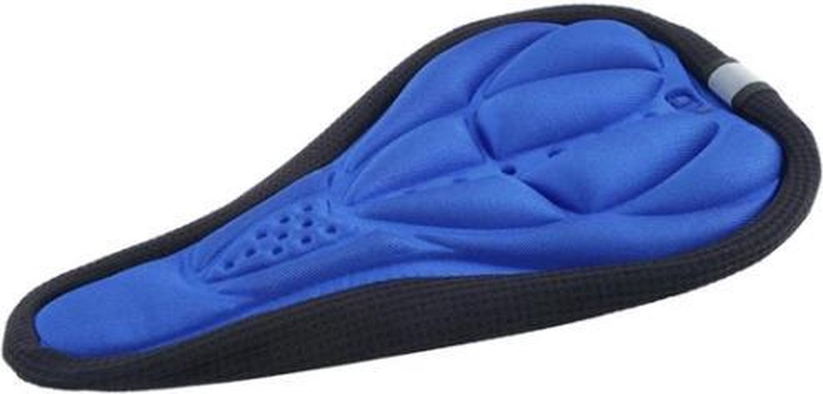 Gelzadel hoes - Zadelhoes gel - Fietszadel overtrek - Gelhoes zadel - Race fiets hoes - Bike seat cover - Blauw - Gel - 27,5x17 cm - Jonyx