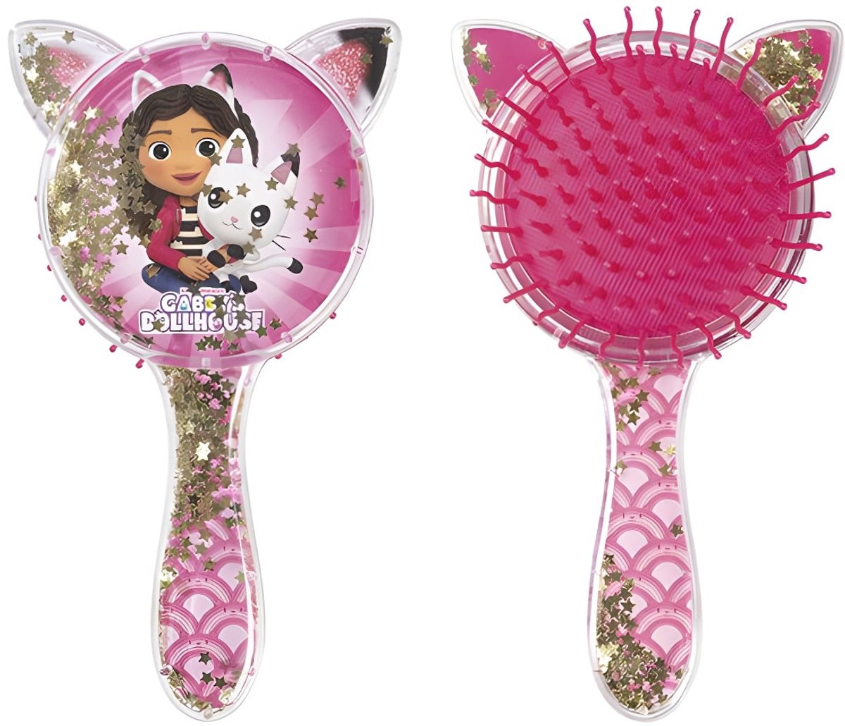 gabby´s poppenhuis - haarborstel - roze - kado - met bewegende glitters