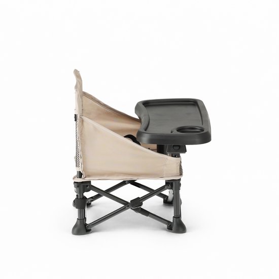 Deryan Pop 'N Sit Mini Kinderstoel - Opvouwbare Stoelverhoger - Nougat van Deryan — afbeelding 2