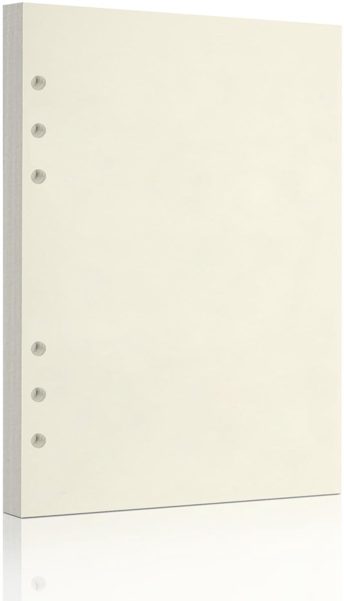 Solidchoice - A5 Loose Leaf Paper 6 Gat Navullingen voor 6 Ring Binders
