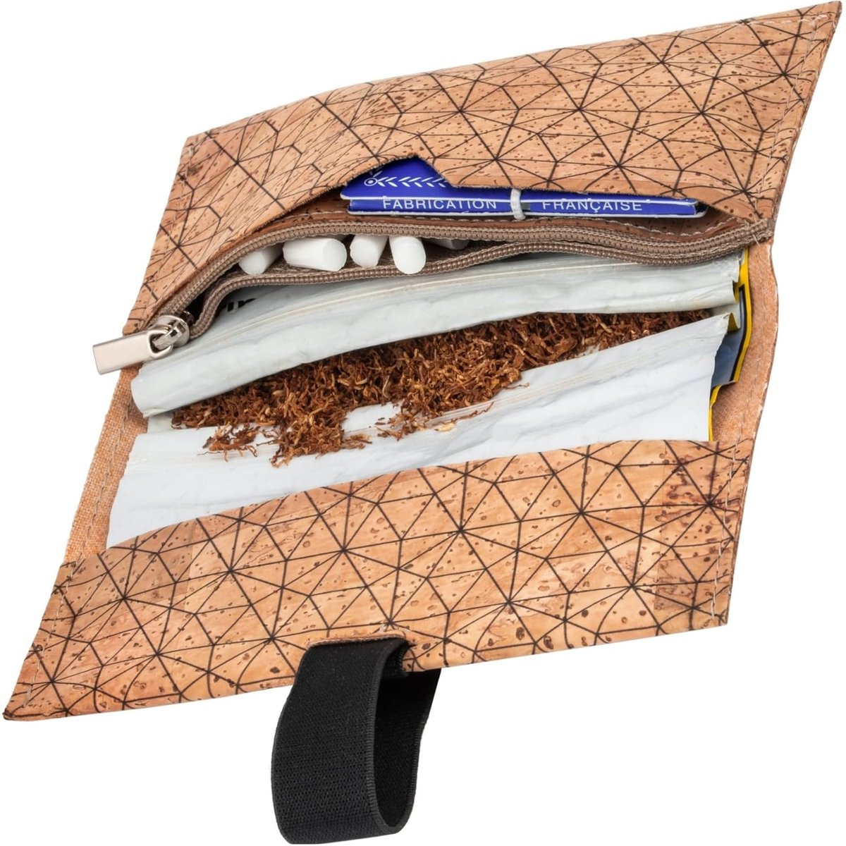 SIMARU Tobacco Bag Smoke Bag Made of Sturdy Cork, Ideal for Your Tobacco and Accessories, Tobacco Bag Available in - ShopVlot