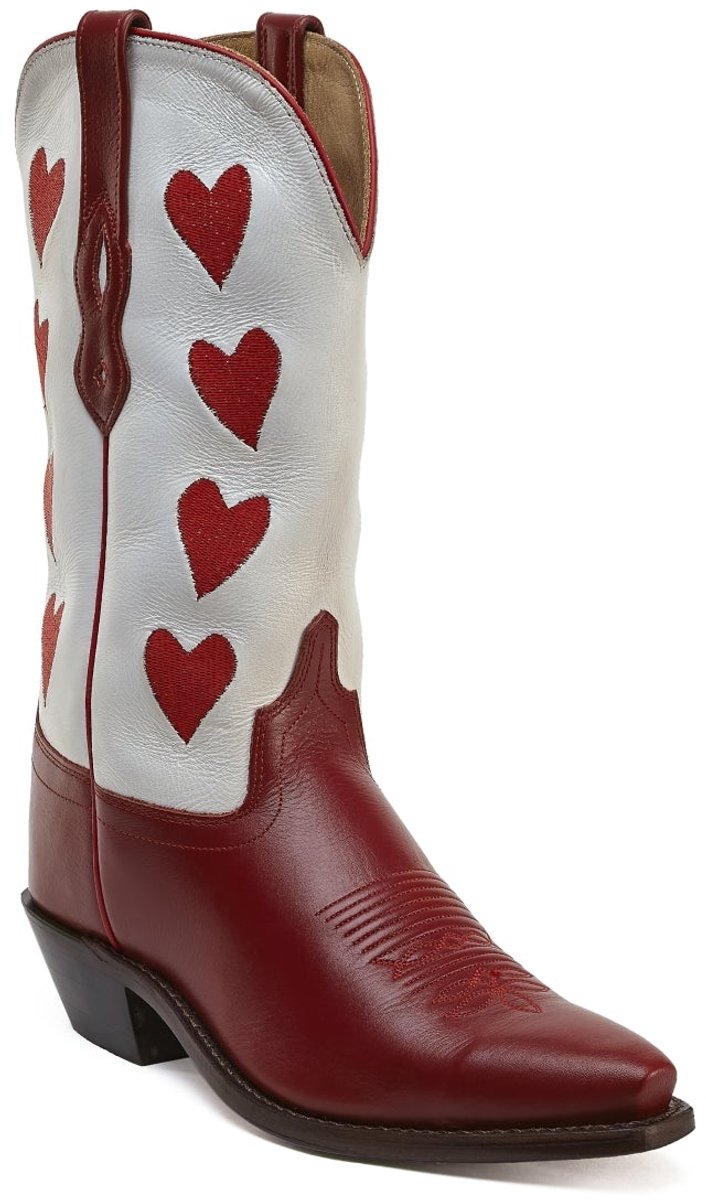 Bootstock Hearts – Dames Cowboylaarzen – Rood