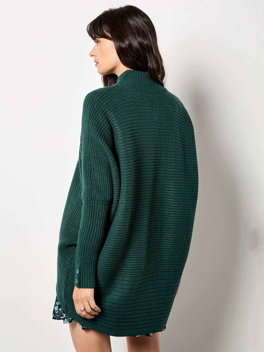 Oversized trui met chevronpatroon