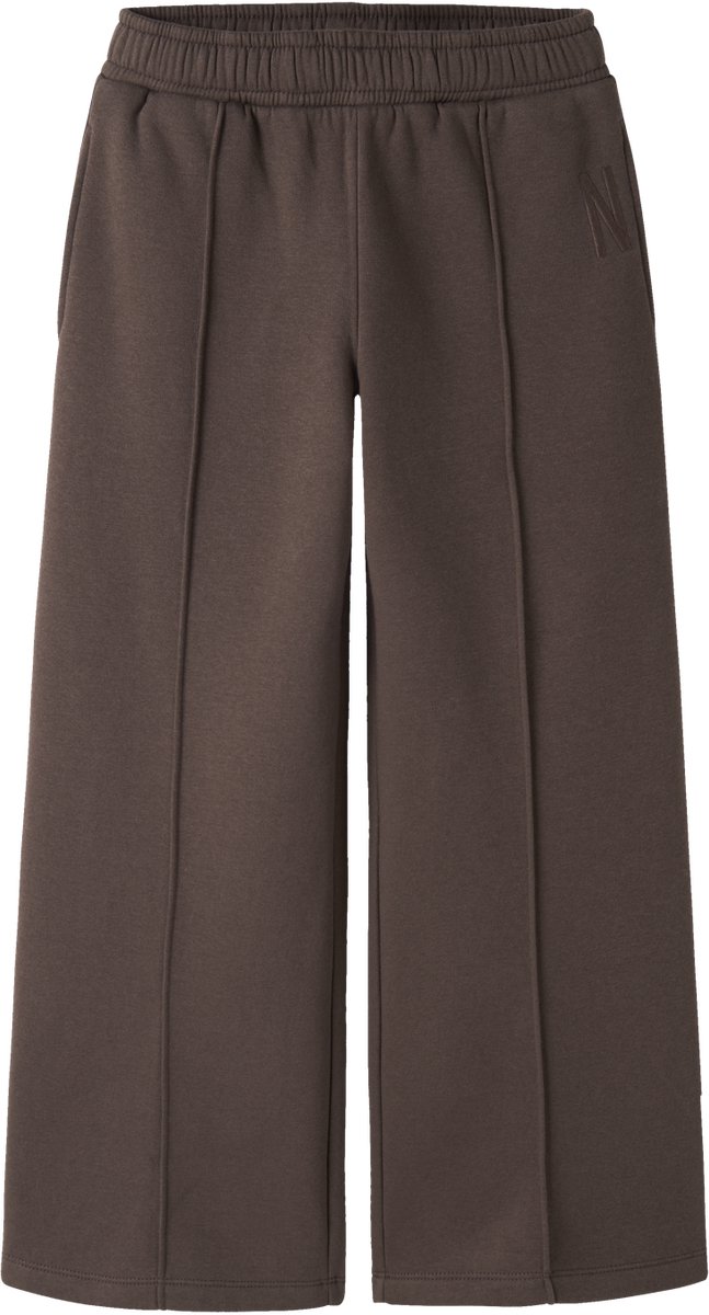 NAME IT - NKFNILLINA WIDE SWE PANT BRU PB - Meisjes - Broeken