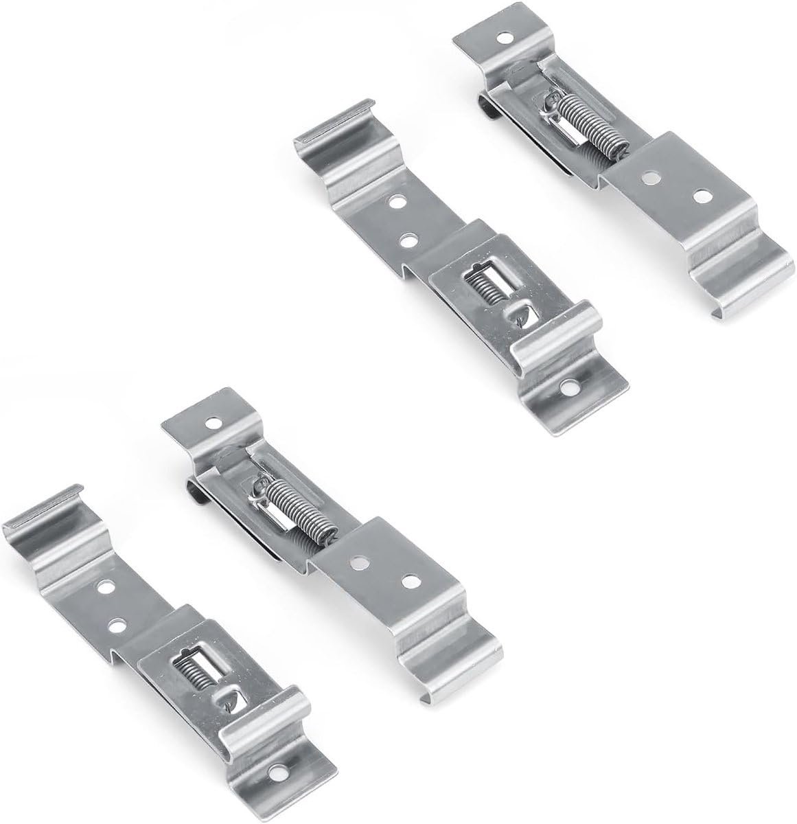 Okado Kentekenplaathouder Clips – 4 Stuks – RVS – Verstelbaar