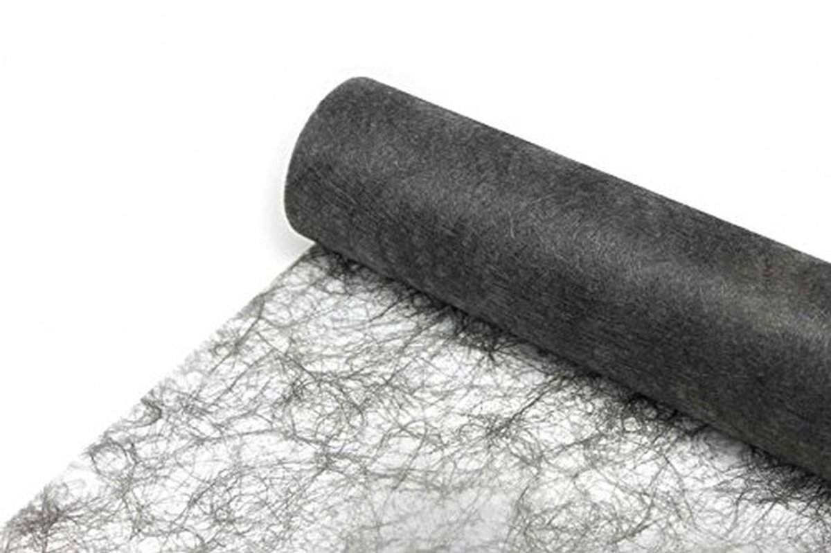 Solidchoice - Fleece Tafelkleed Donkergrijs 20 m - Perfect voor Decoratie