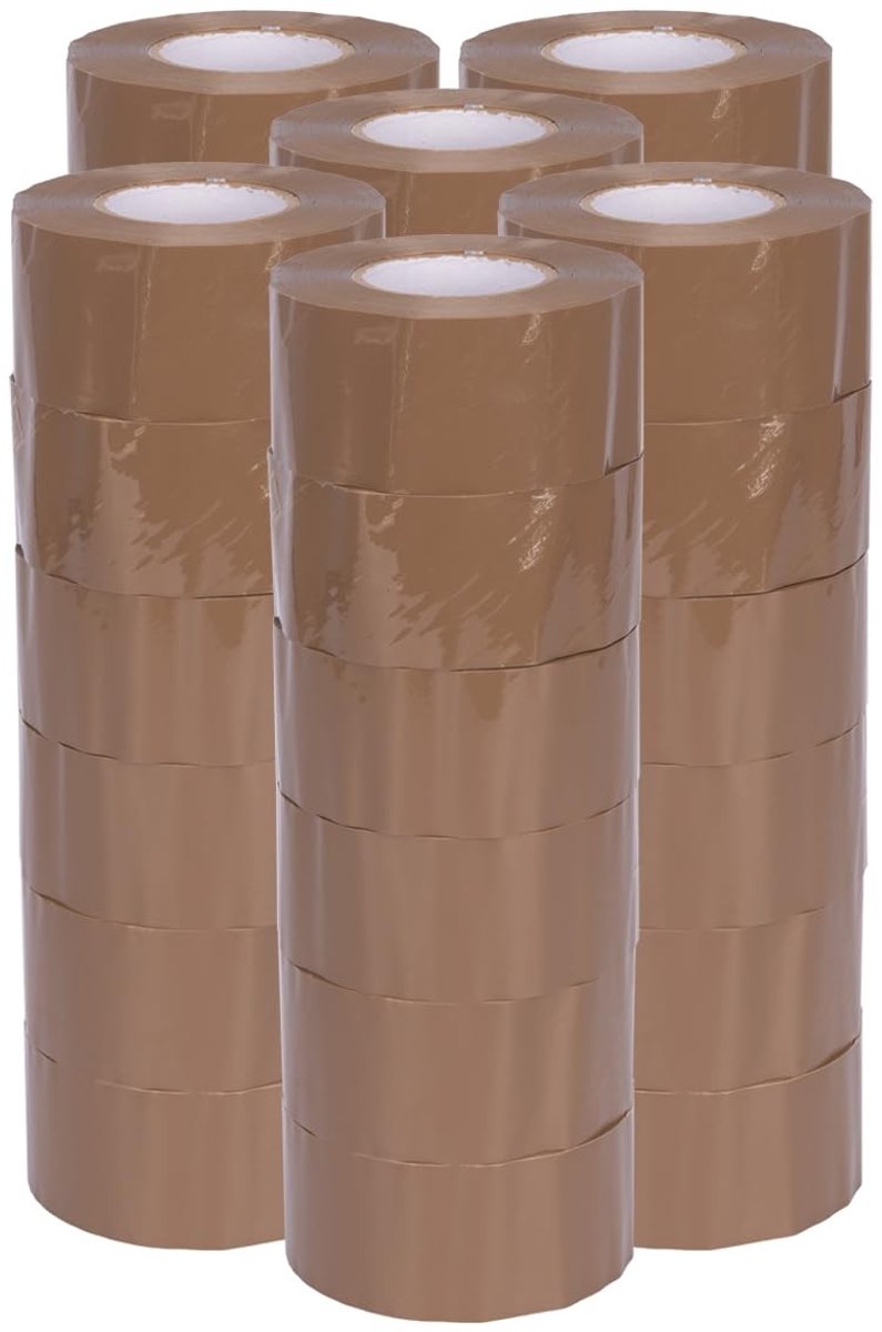 Solidchoice - 36 Stuks Hoge Tack Bruine Verpakkings Tape 48mm x 150m