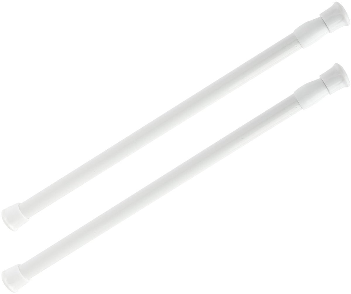 Solidchoice - Set van 2 Gordijnstangen zonder Boren