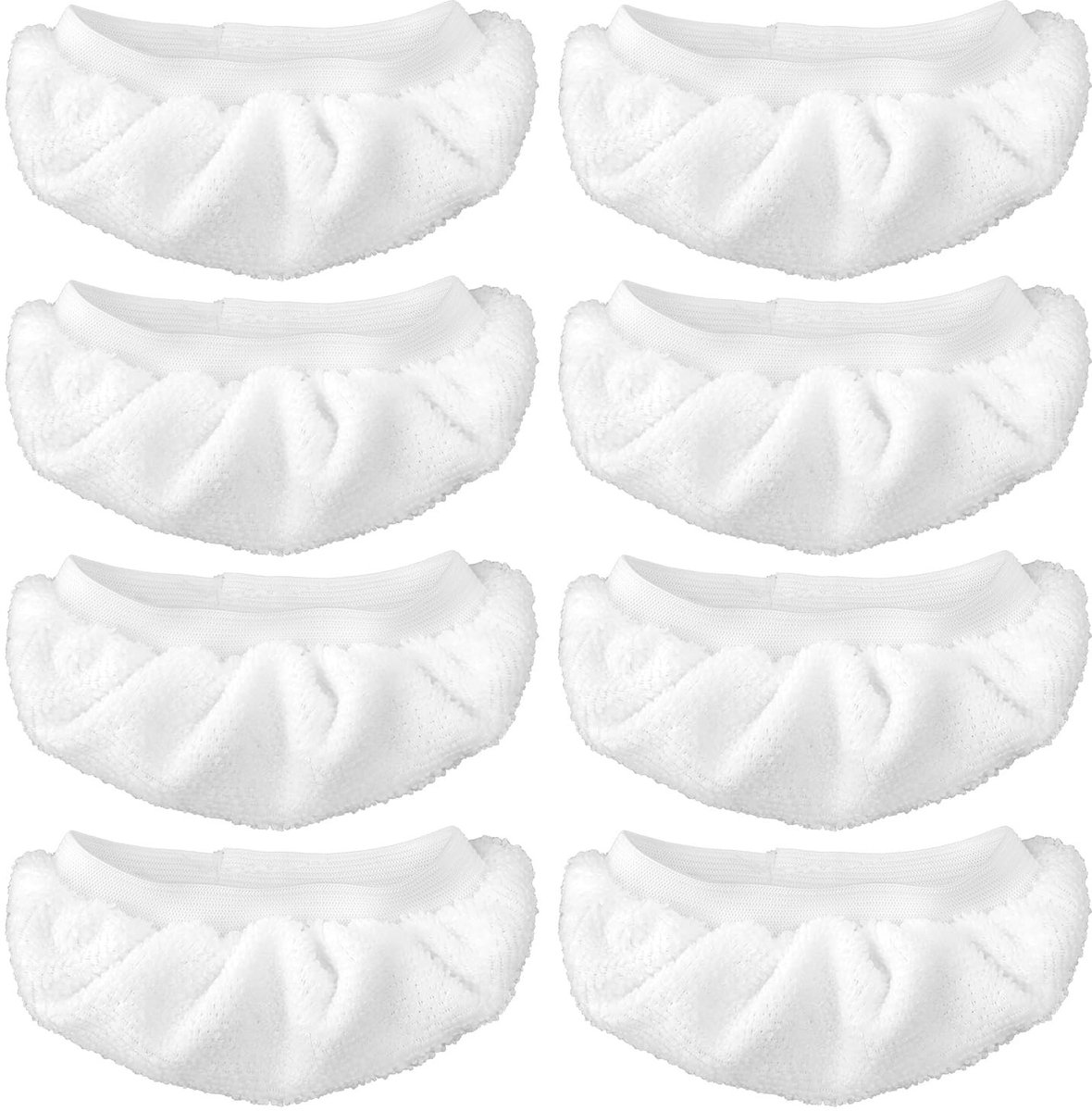 Solidchoice - 8 Stuks Microvezel Pads voor Stoomreiniger