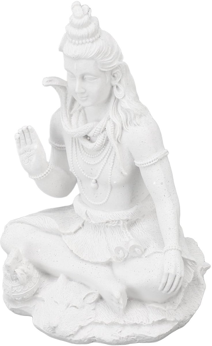 Solidchoice - Hars Shiva Beeldje, Spirituele Hindoeïstische Sculptuur voor Binnen