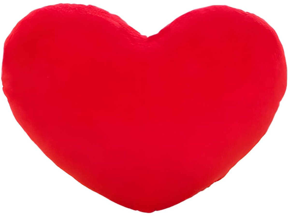 Solidchoice - Pluche Hartvormig Kussen, Decoratief en Comfortabel