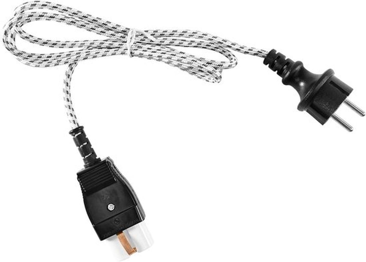 Keramische Hot Device Plug met Kabel voor Wafelijzer, Verhitters en Strijkijzers - 1.5m Euro Conversie Plug