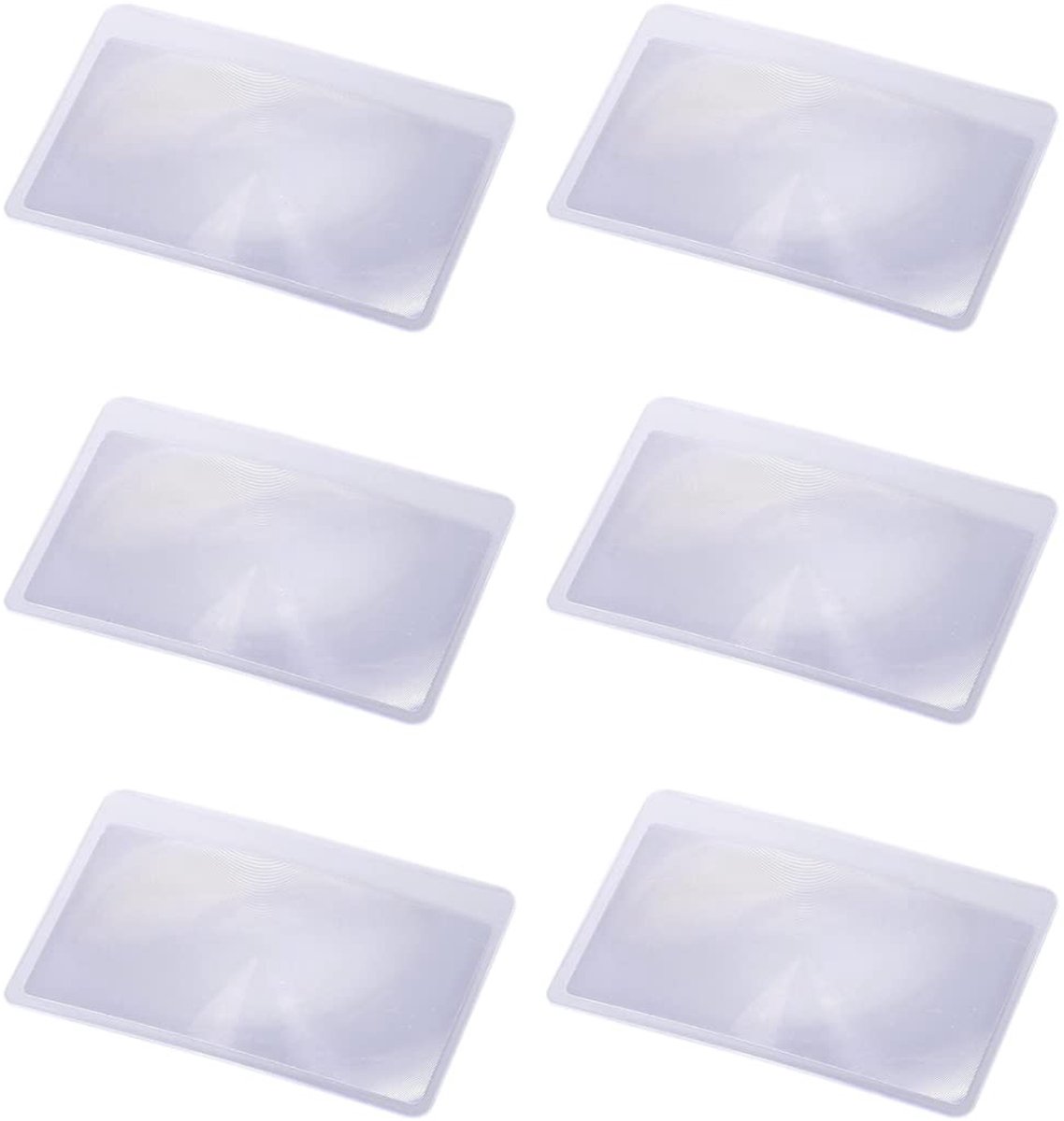 Solidchoice - 6 Stuks Creditcard Vergrootglas