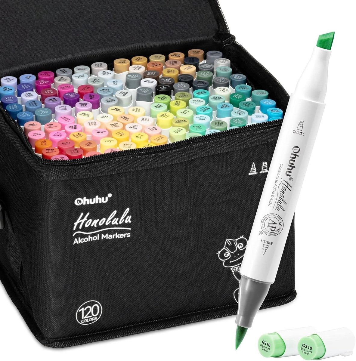 Solidchoice - Alcohol Markers Set van 120 Kleuren voor Kunstenaars