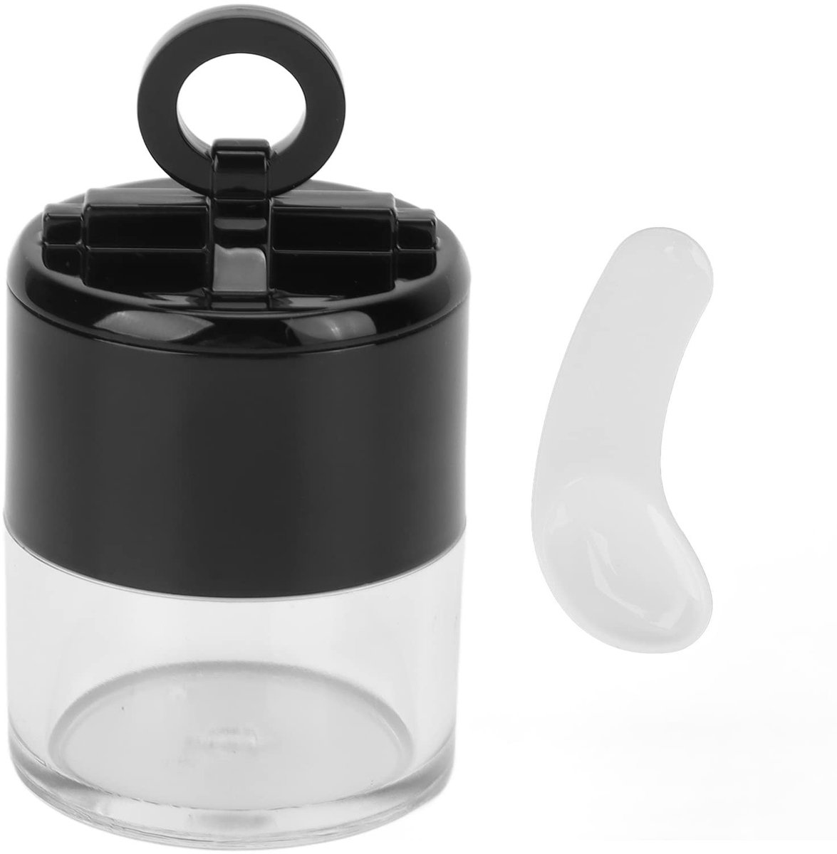 Solidchoice - Mini Lege Poederdoos met Vlocking Puff voor Make-up