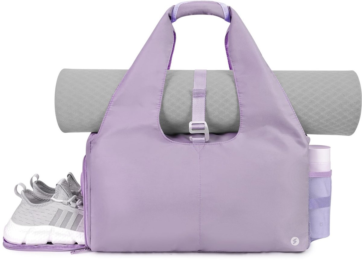 Solidchoice - Draagtas voor Yogamat met Schoenenvak en Natte Zak