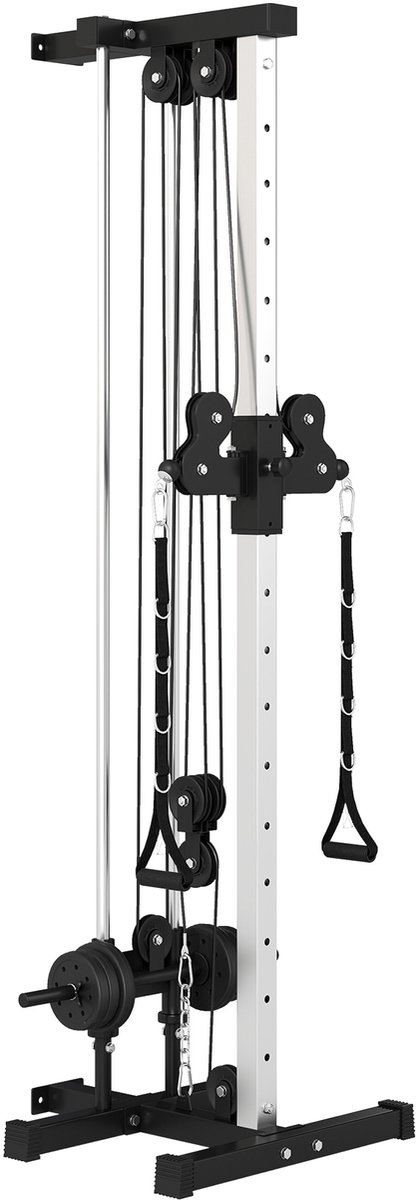 HomeGym Multifunctioneel station ，multifunctionele kabelmachine voor krachttraining: Home Gym Workout Fitness Station