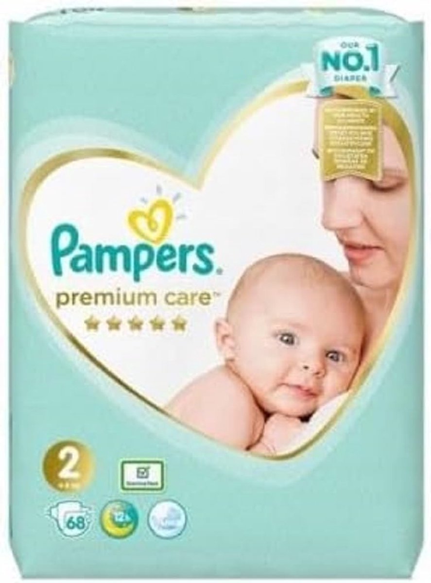 Solidchoice - Pampers Luiers Maat 2 (4-8 kg), Premium Care, 68 Stuks