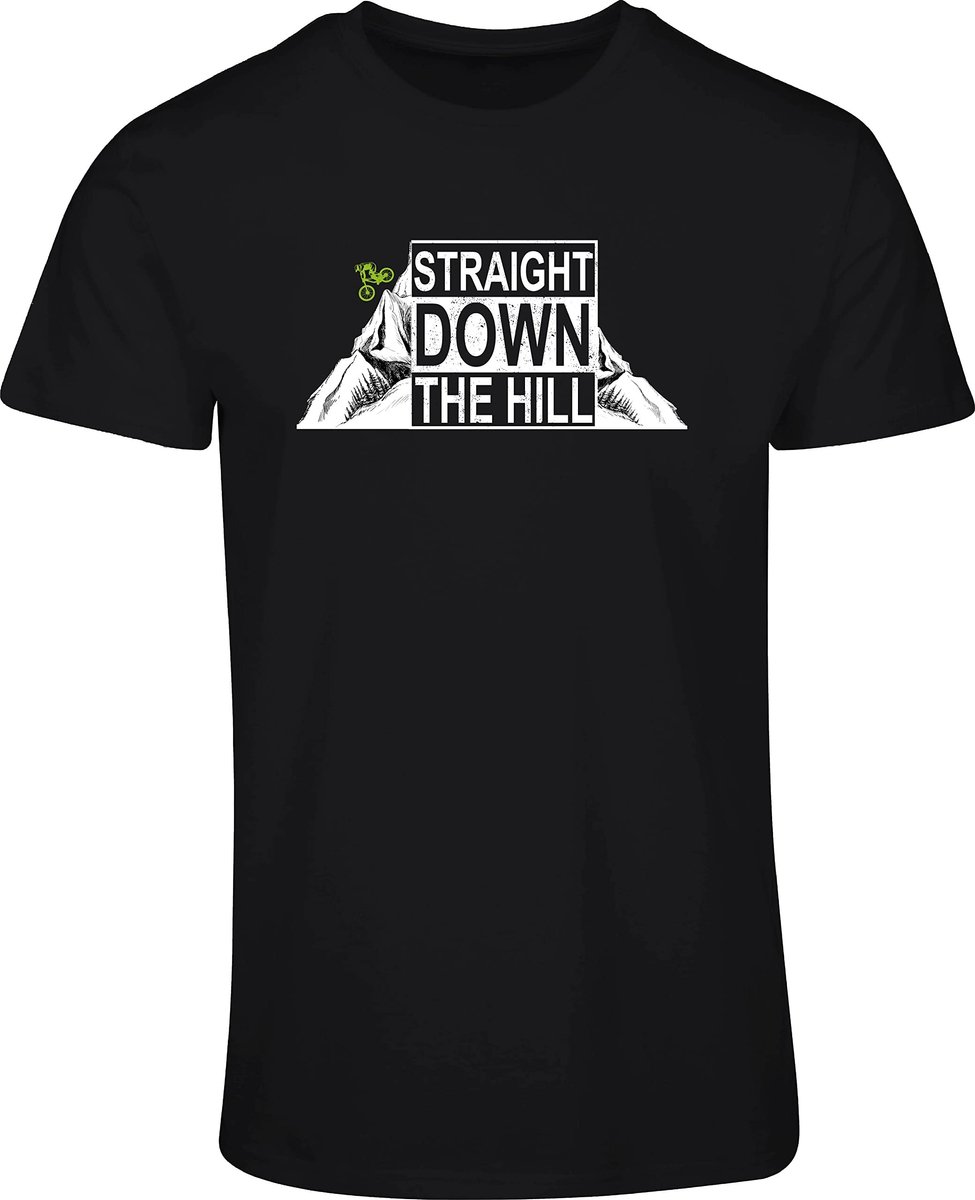 Solidchoice - Fiets T-shirt voor Heren met Mountainbike Design