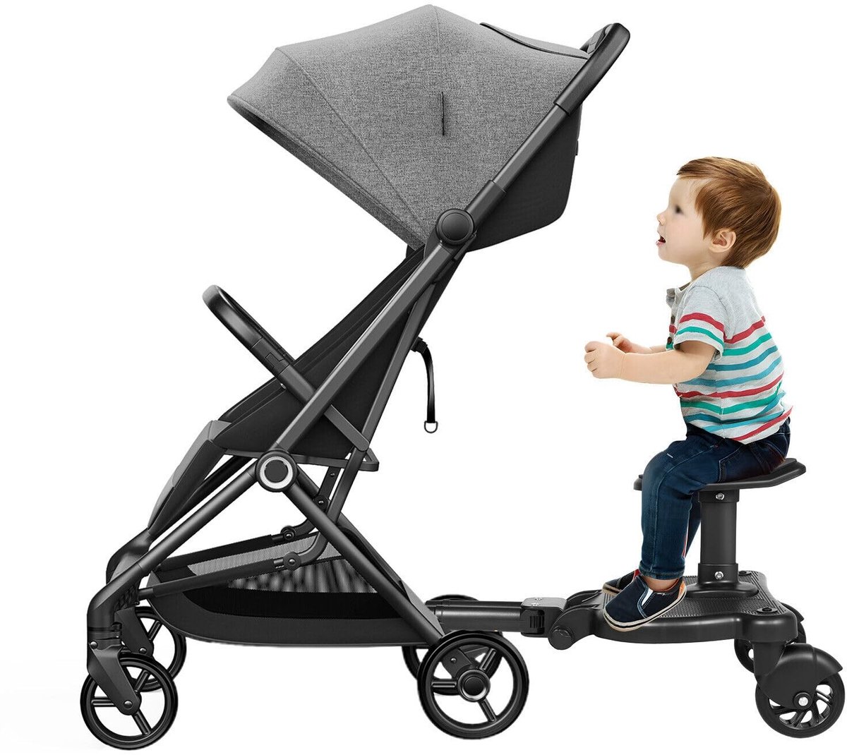 Solidchoice - Kinderwagen Pedaaladapter voor Kinderskateboard