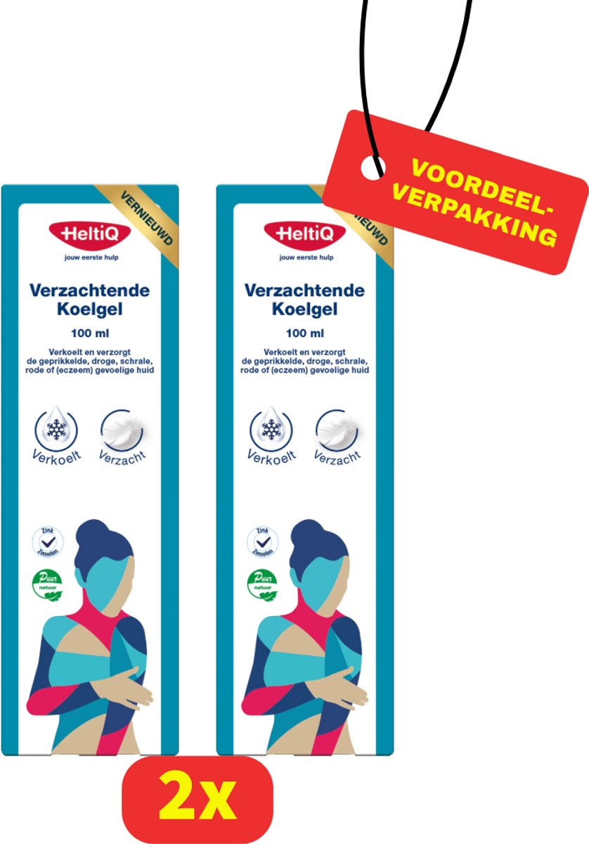 Heltiq - verzachtende koelgel - 2x 100 ML - Voordeelverpakking!