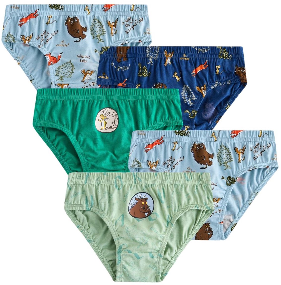 Next - Jongens - Set van 5 Gruffalo slips - Crème