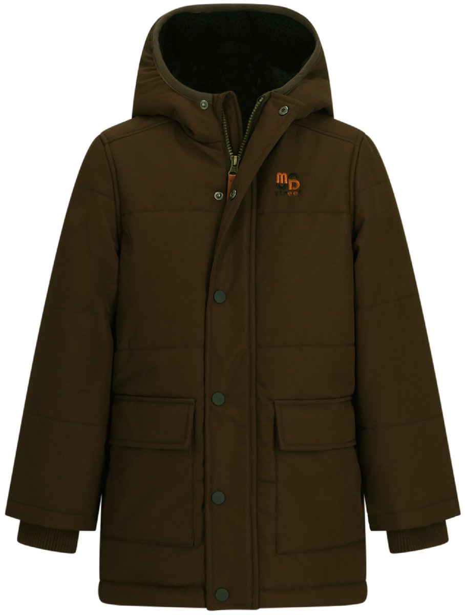 Moodstreet quilted parka JASPER M607-6235/ Cocoa - maat 134/140