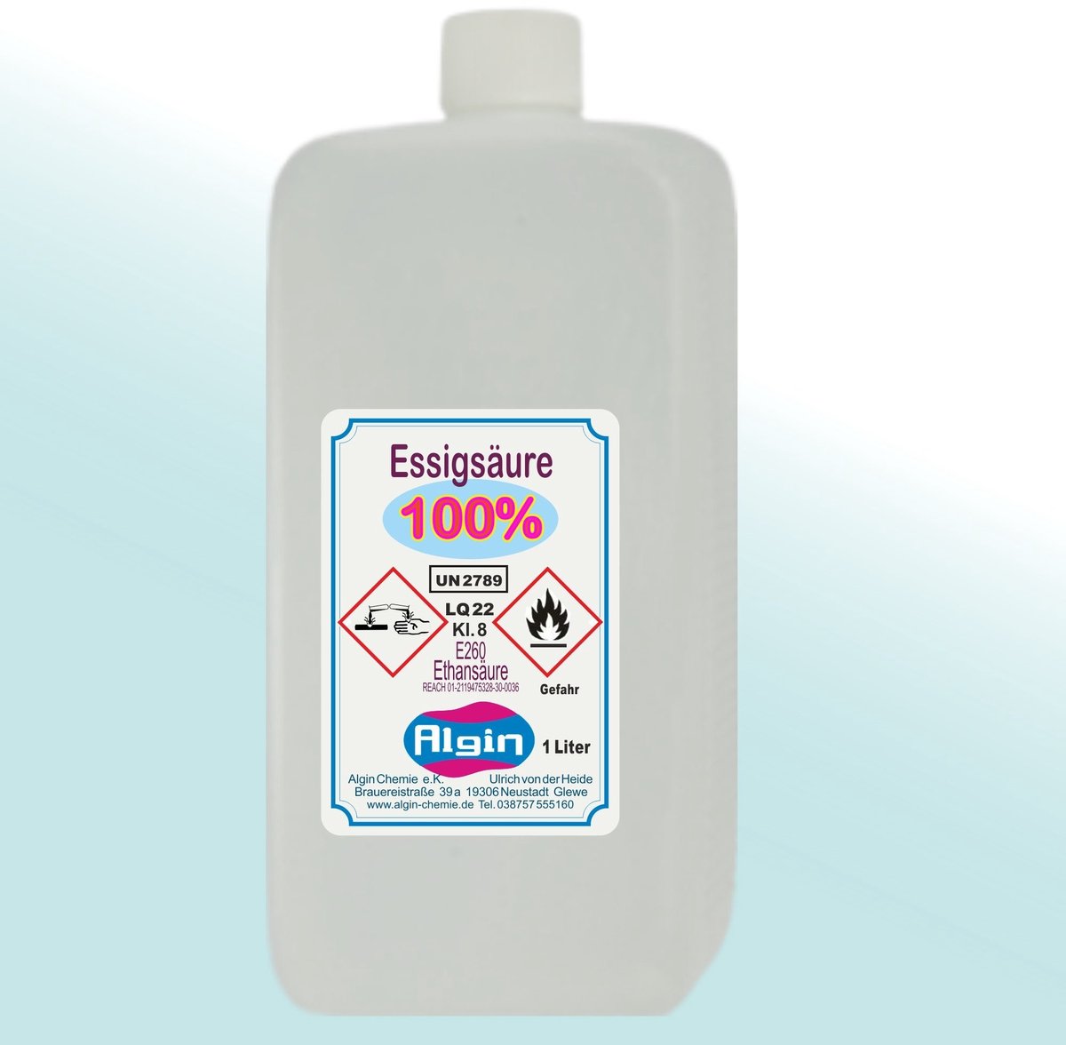 Solidchoice - Azijnzuur 100% - 5x1 Liter Levensmiddelenkwaliteit