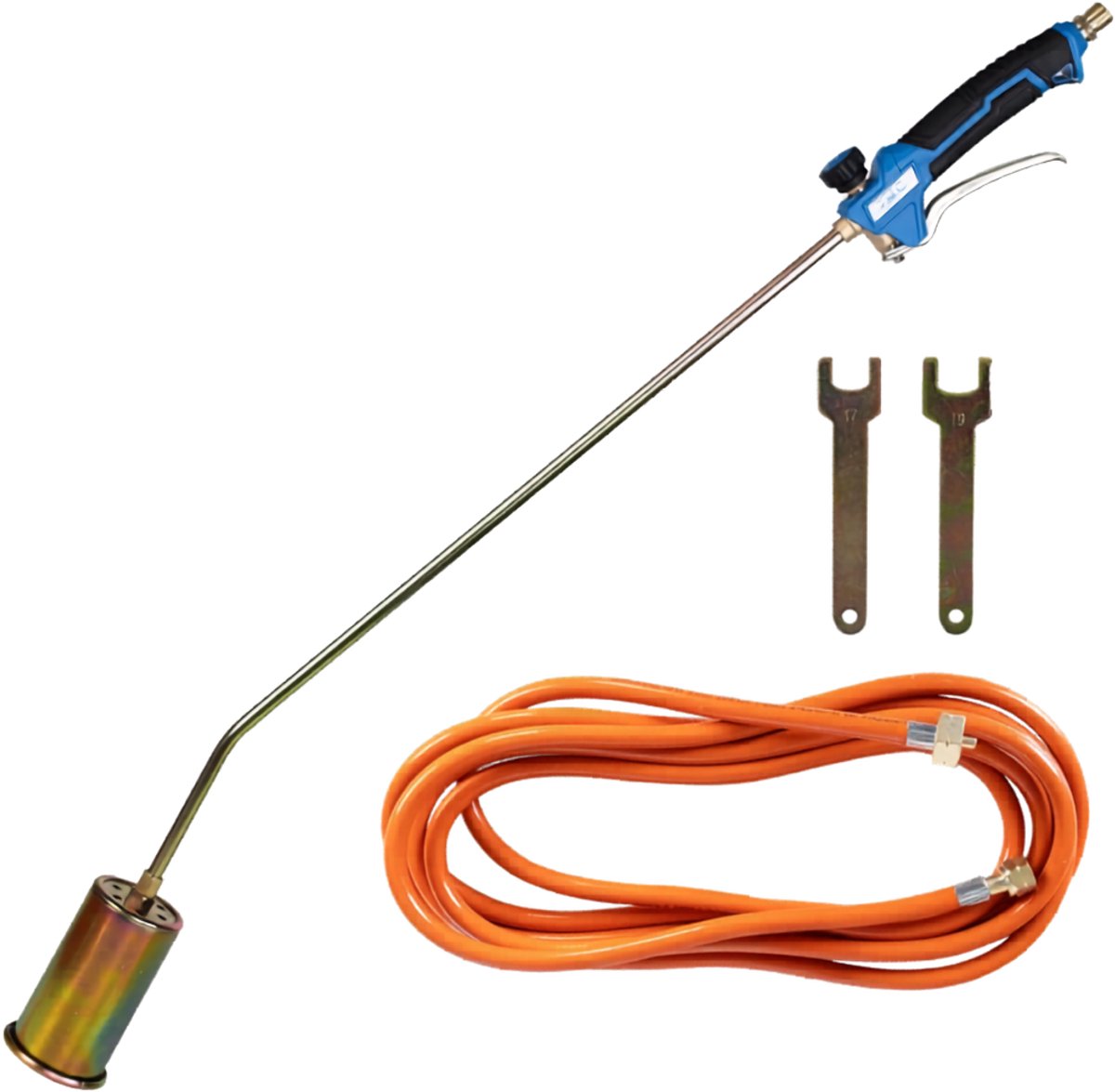 Ploutos® Onkruidbrander - Onkruidbrander Gas - Veilig en Comfortabel - Zilver - 90cm x 6cm x 6cm