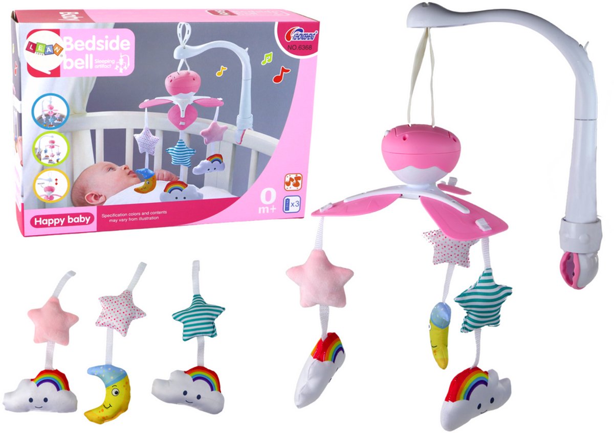 Babybed Carrousel Sky Sound Roze