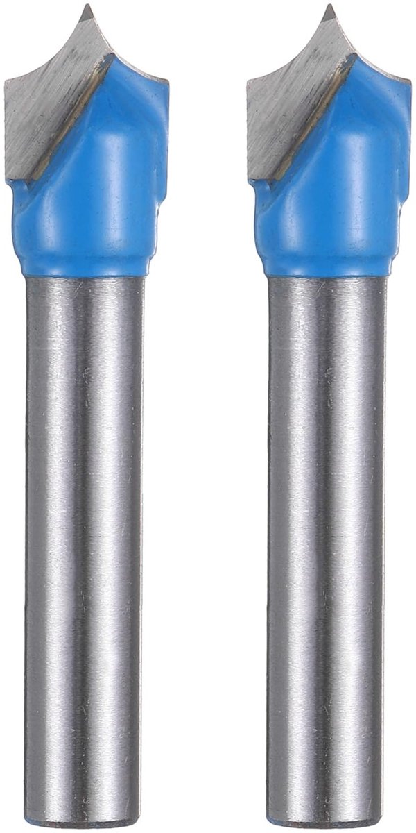 Solidchoice - 2 Stuks Puntfrezen voor Houtbewerking