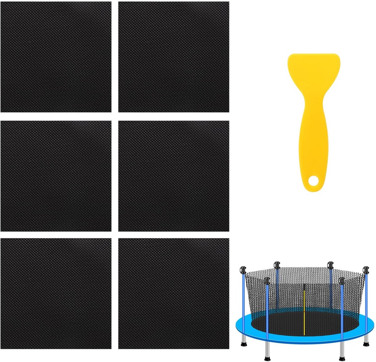 Solidchoice - 6-Delige Trampoline Reparatieset met Plakrubber