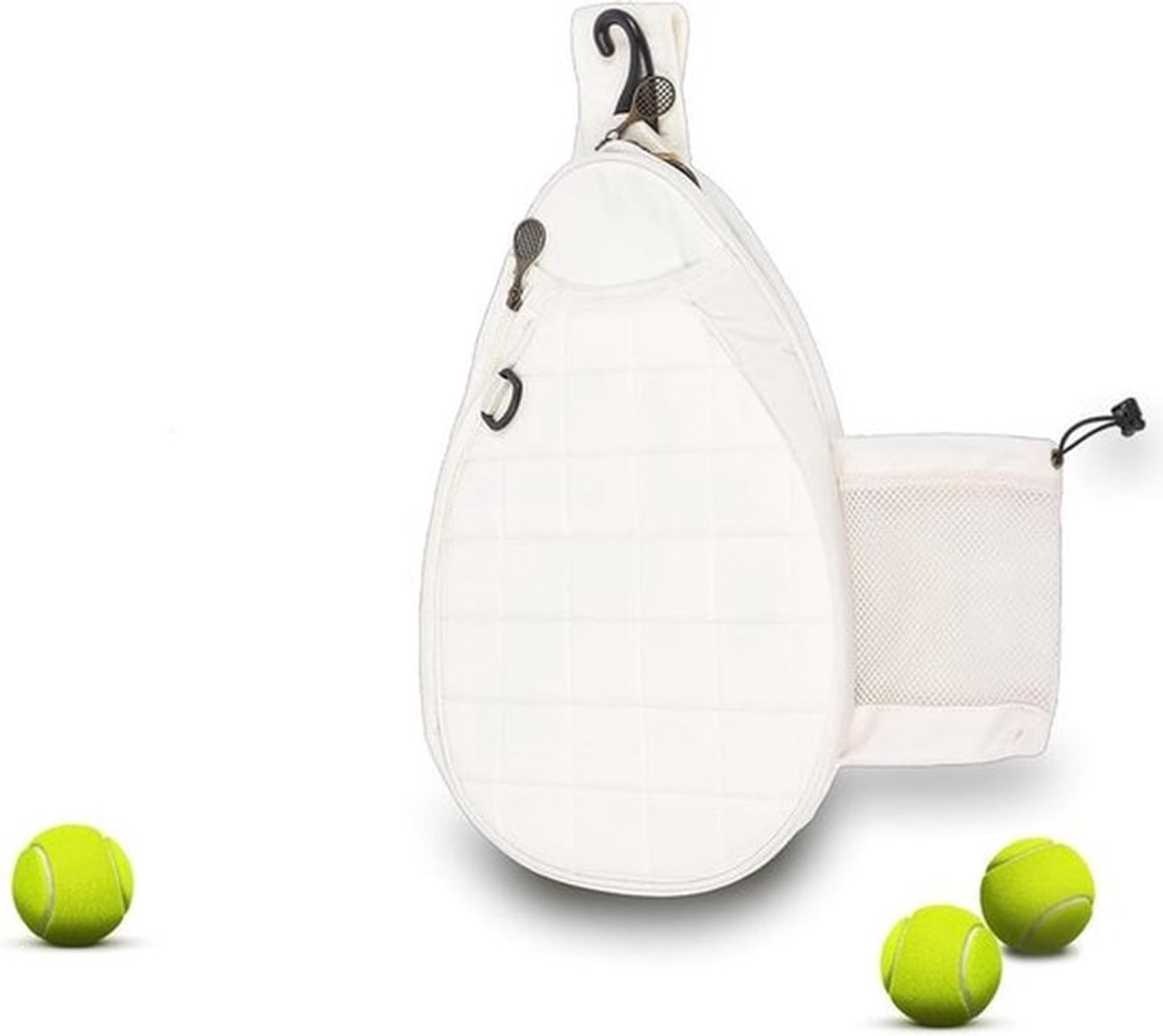Tennisrugzak met grote capaciteit, lichtgewicht schoudertas met schuimvulling, geschikt voor tennisrackets en pickleball-paddles, met droog- en natte compartimenten