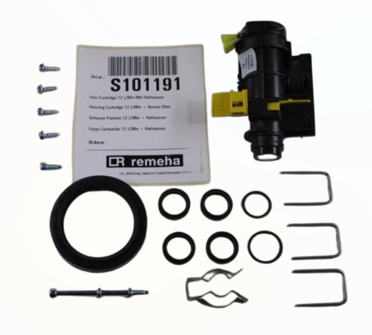 Remeha S101191 Huis Cartridge 12 L/min met Hallsensor - Geschikt voor Calenta