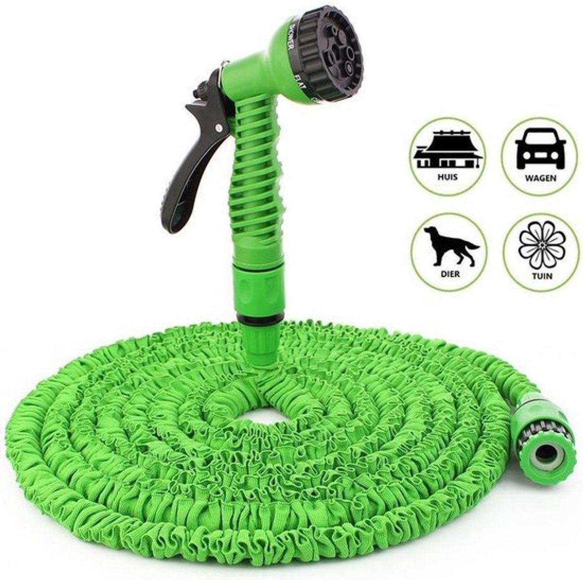Uitrekbare Tuinslang tot 15 Meter - Tuinsproeier - Tuin Besproeien - Waterslang - Flexibel Elastisch